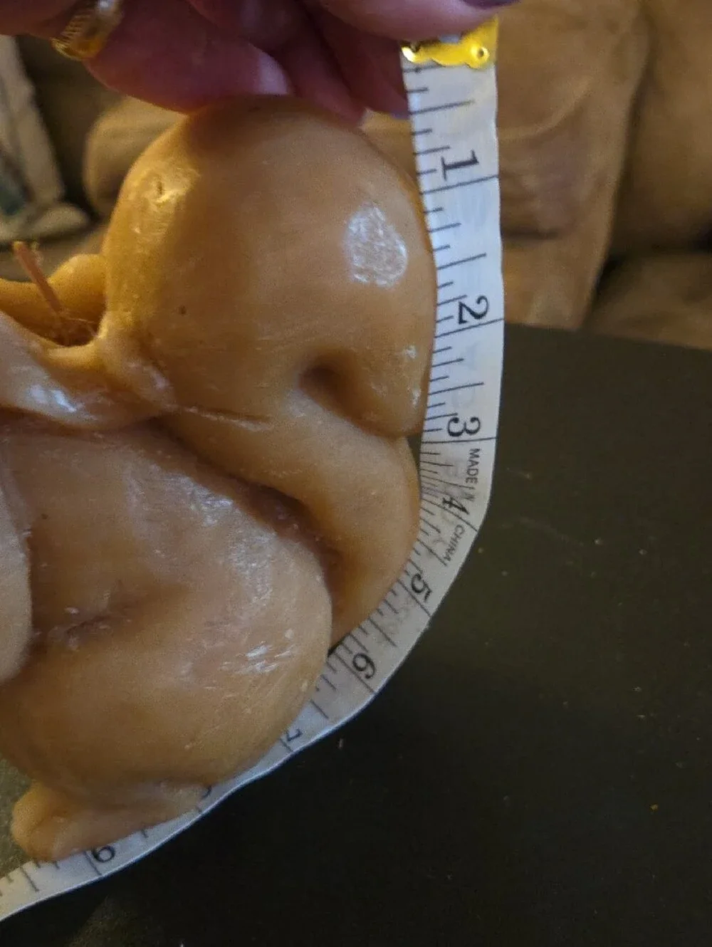Decorative Brown Leaf Squirrel Sculpture & Candle - Home Accents